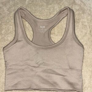 SHEIN Tan Sports Bra Comfortable Stretchy Top
